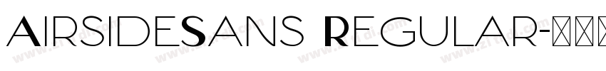 AirsideSans Regular字体转换